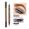 Double-tip eyebrow pencil eyeliner