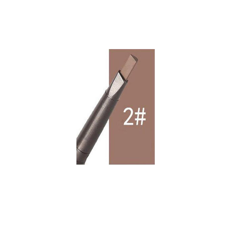 Automatic rotating eyebrow pencil with double head