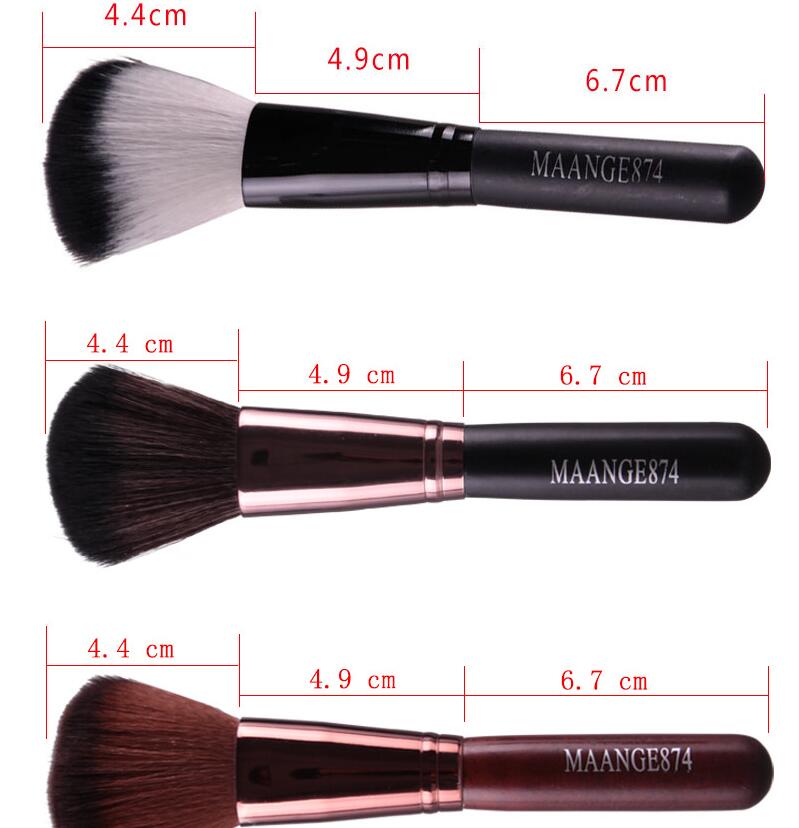 Round head blush makeup brush