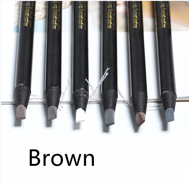 Black Eyebrow Pencil Pull Cord Hard Core Eyebrow Pencil