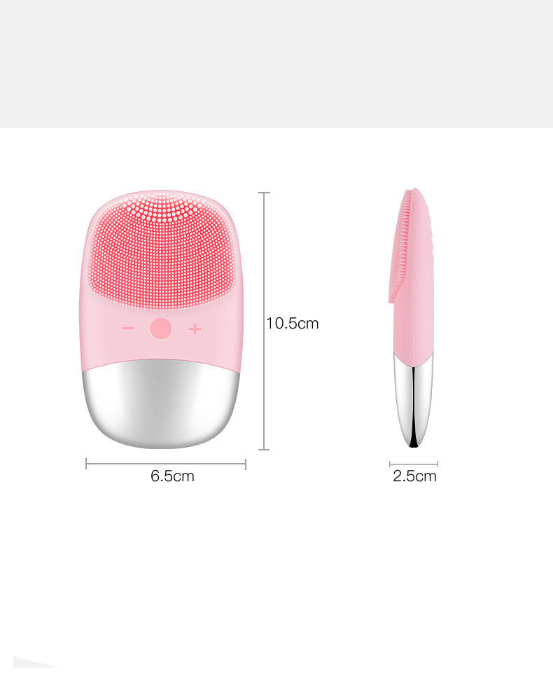 Mini Silicone Electric Face Cleansing Brush Electric Facial Cleanser Sonic Facial Cleansing Brush Skin Massager Skin Care Tools