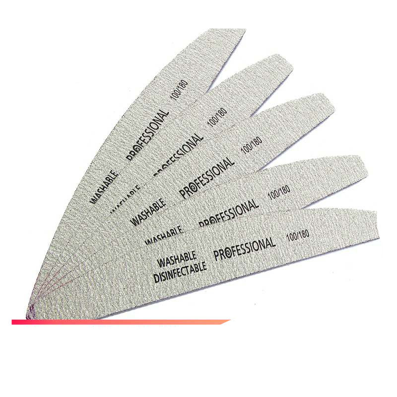 5Pcs Lot Nail File 100 180 Sanding Buffer Block Pedicure Man