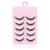 Natural Short Cross False Eyelashes Handmade Fake Eye Lashes Makeup USA