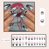 Wear Nail Tip French Silver Powder XINGX Queen Mother Rhinestone Nails Patch Nail Stickers