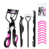 Semi-arc Steel Tooth Brow Groomer Eyelash Curler