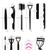 Semi-arc Steel Tooth Brow Groomer Eyelash Curler