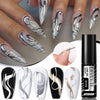 Metal Painted Cable Gel Nail Polish Nail Art Cable Adhesive Hoy Side Silver Phototherapy Metalic Glue