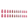 Almond Double French Fake Nails