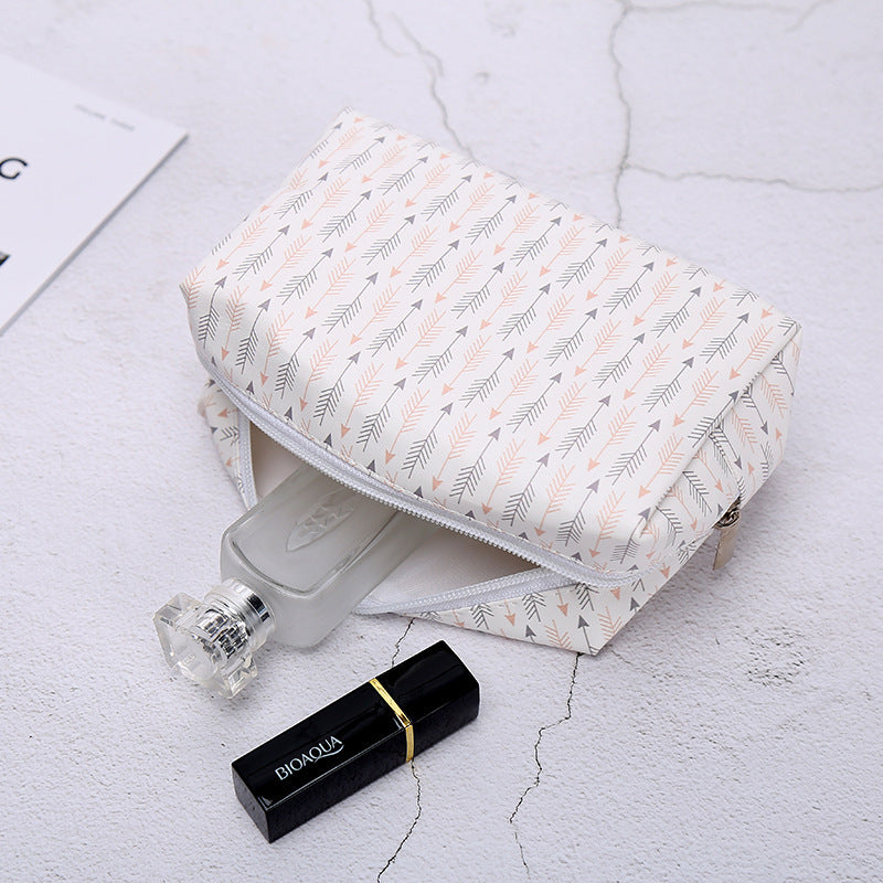 Korean Striped Cosmetic Bag Outdoor Travel Cosmetics