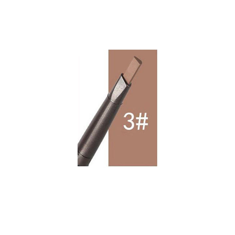 Automatic rotating eyebrow pencil with double head