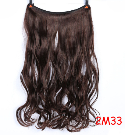 24" Invisible Wire No Clips In Hair Extensions Secret Fish Line Hairpieces Synthetic Straight Wavy Hair Extensions