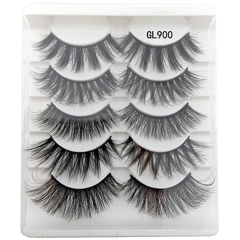 3D False Eyelashes 5Pairs Natural And Soft