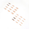 White French Butterfly Fake Nails Press On Nail Nail Stickers Nail Shaped Piece Wear Finished Nail Beauty