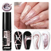 Metal Painted Cable Gel Nail Polish Nail Art Cable Adhesive Hoy Side Silver Phototherapy Metalic Glue