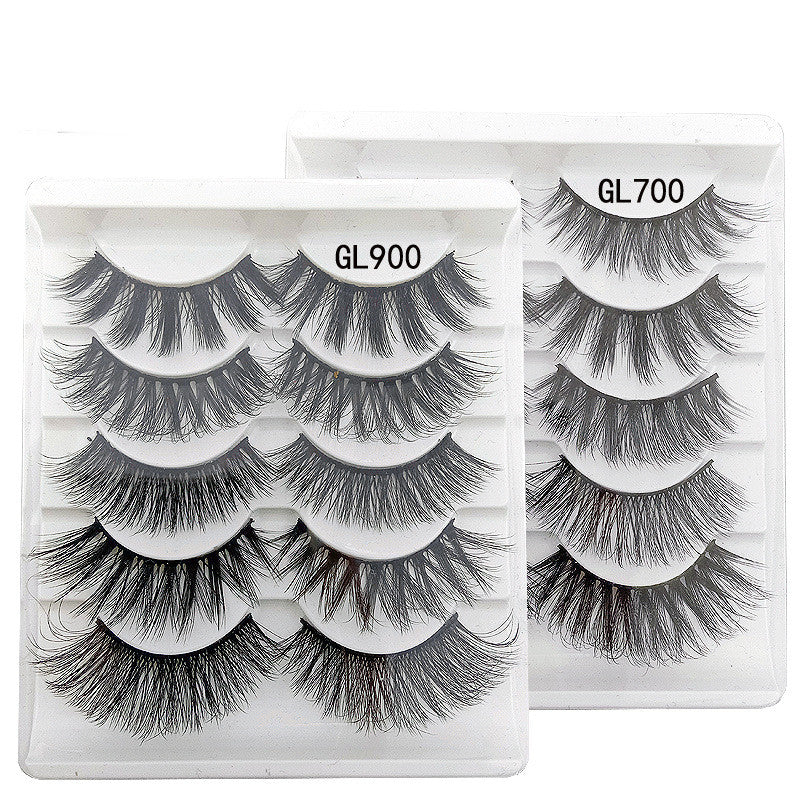 3D False Eyelashes 5Pairs Natural And Soft