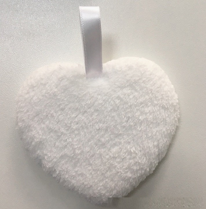 Heart Shaped Solid Color Cleansing Puff Soft Large Face Washing Puff