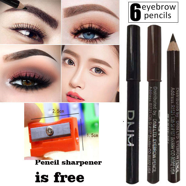 Women's Wooden Black Brown Color Eyebrow Pencil